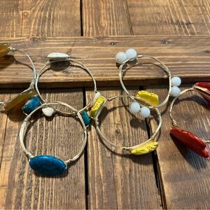 Colorful Wire Wrapped Bangles